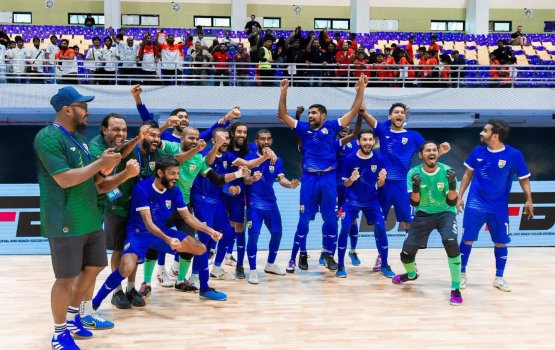 SAFF Futsal Championship ge champion kan raajje in hoadhaifi