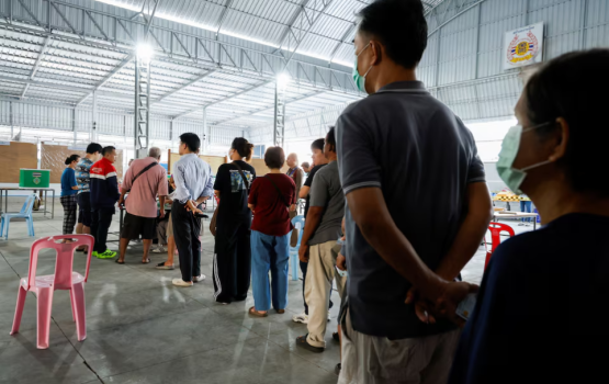 Thailand ge inthikhaab ge kureege natheejaa thakun Bhumjaithai Party kureegai