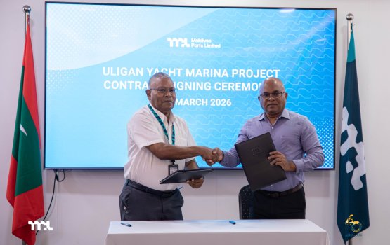 Inthikhaabaa dhimaakoh Uligamugai yacht marina eh hadhan SAS E construction ah