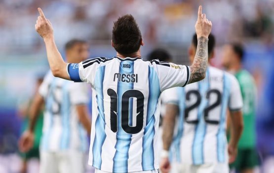 Messi ge record hat-trick aaeku argentina ah rangalhu feshumeh