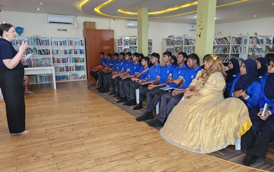 AMFA aai the reading room gulhigen guraidhoo school gai haassa harakaaiy thakeh hingaifi